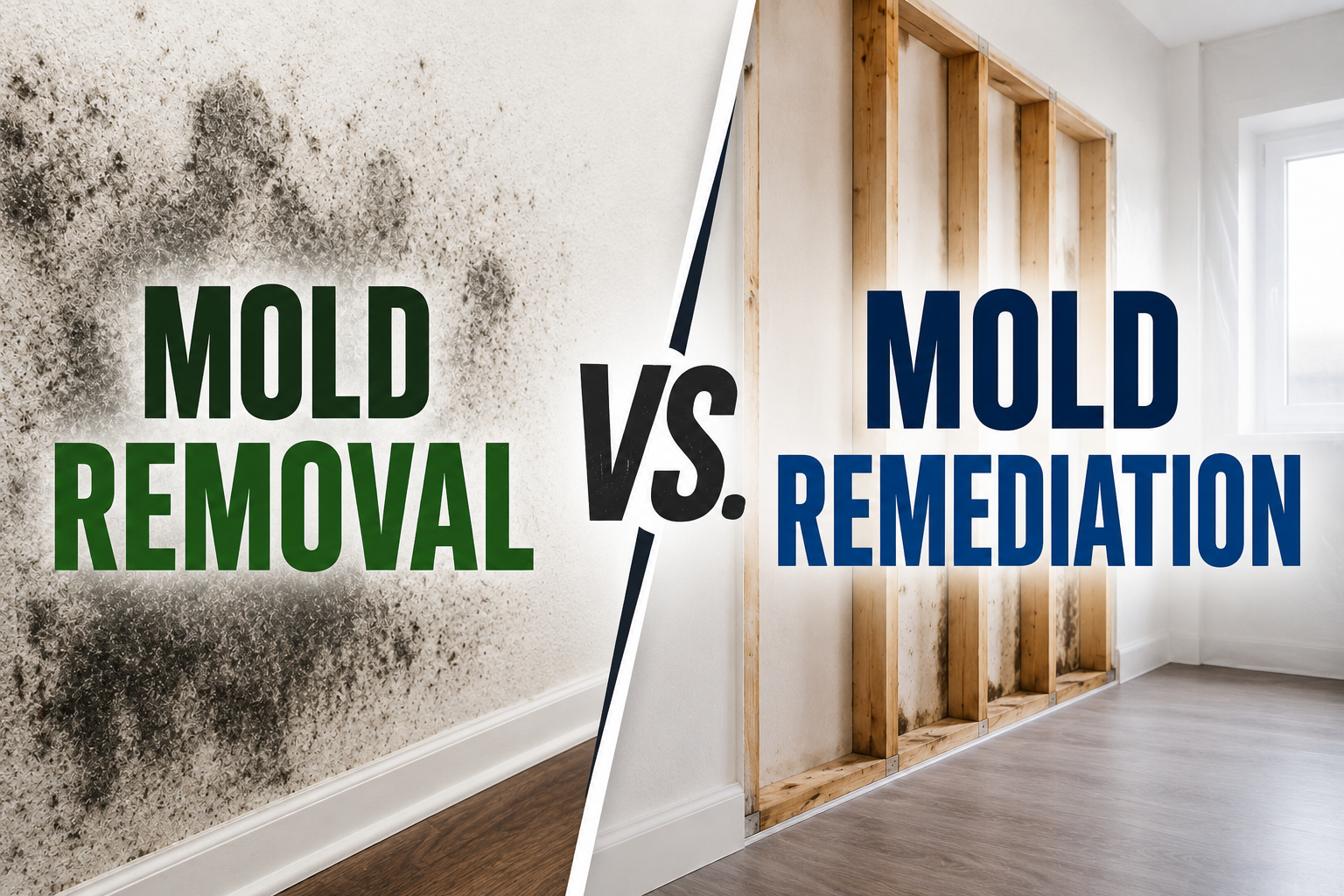Mold Remediation vs. Mold Removal: What’s the Difference?